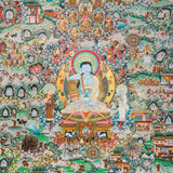 Hand-Painted Thangka of Jetsun Milarepa - Tibetan Painting