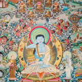 Hand-Painted Thangka of Jetsun Milarepa - Tibetan Painting