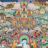 Hand-Painted Thangka of Jetsun Milarepa - Tibetan Painting