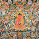 Amitabha Buddha Thangka - Sacred Tibetan Painting