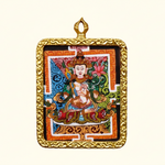 Traditional Fushen Fusa Ghau Thangka painting with Tibetan Buddhist protective deity