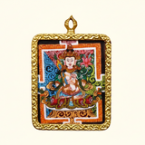Traditional Fushen Fusa Ghau Thangka painting with Tibetan Buddhist protective deity