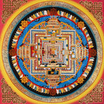 Kalachakra Mandala Thangka Wheel of Time Himalayan art.