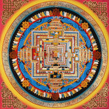 Kalachakra Mandala Thangka Wheel of Time Himalayan art.