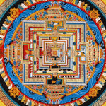 Kalachakra Mandala Thangka Wheel of Time Himalayan art.