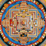 Kalachakra Mandala Thangka Wheel of Time Himalayan art.