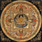 Zambhala Mandala Thangka wealth deity Buddhist art .