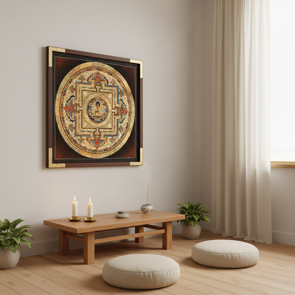 Shakyamuni Buddha Mandala Thangka  Buddhist sacred art 