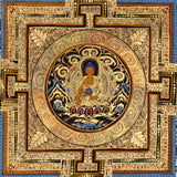 Shakyamuni Buddha Mandala Thangka  Buddhist sacred art 