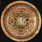 Chenrezig Mandala Thangka Avalokiteshvara Art Nepal