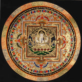 Chenrezig Mandala Thangka Avalokiteshvara Art Nepal