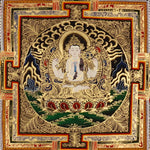 Chenrezig Mandala Thangka Avalokiteshvara Art Nepal