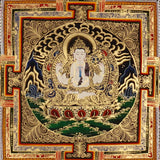 Chenrezig Mandala Thangka Avalokiteshvara Art Nepal