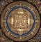 Kalachakra Mandala Thangka Black Gold Wheel of Time Art Nepal