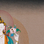 chenrezig thangka painting avalokiteshvara buddhist artwork