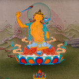 manjushri thangka painting buddhist wisdom artwork