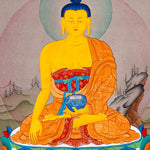 sacred himalayan shakyamuni buddha thangka art