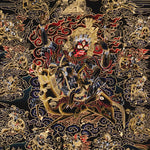 Vajrayana Buddhist Palden Lhamo thangka with sacred wrathful symbolism