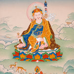 sacred himalayan guru rinpoche thangka painting