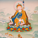 sacred himalayan guru rinpoche thangka painting