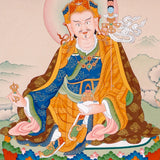 sacred himalayan guru rinpoche thangka painting