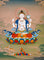 four armed avalokiteshvara thangka painting