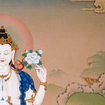 four armed avalokiteshvara thangka painting