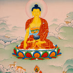 sacred himalayan shakyamuni buddha painting