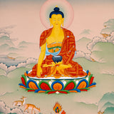 sacred himalayan shakyamuni buddha painting