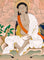 buddhist milarepa thangka art with meditation pose