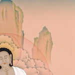 buddhist milarepa thangka art with meditation pose