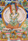 Himalayan Dhukkar painting with fiery halo and lotus motifs