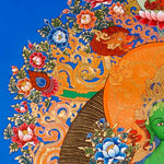 Sacred Green Tara thangka symbolizing compassion and protection