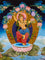 Newari Manjushree thangka depicting the Bodhisattva of Wisdom in dancing posture