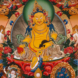sacred yellow zambala with gold detailing