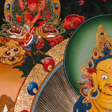 sacred yellow zambala with gold detailing