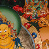 sacred yellow zambala with gold detailing