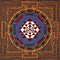 Himalayan Shree Yantra painting featuring lotus petals and sacred geometry