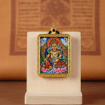 Zambala Ghau Thangka hand painted Tibetan wealth deity miniature artwork 