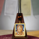 Zambala Ghau Thangka Tibetan wealth deity miniature artwork from Nepal