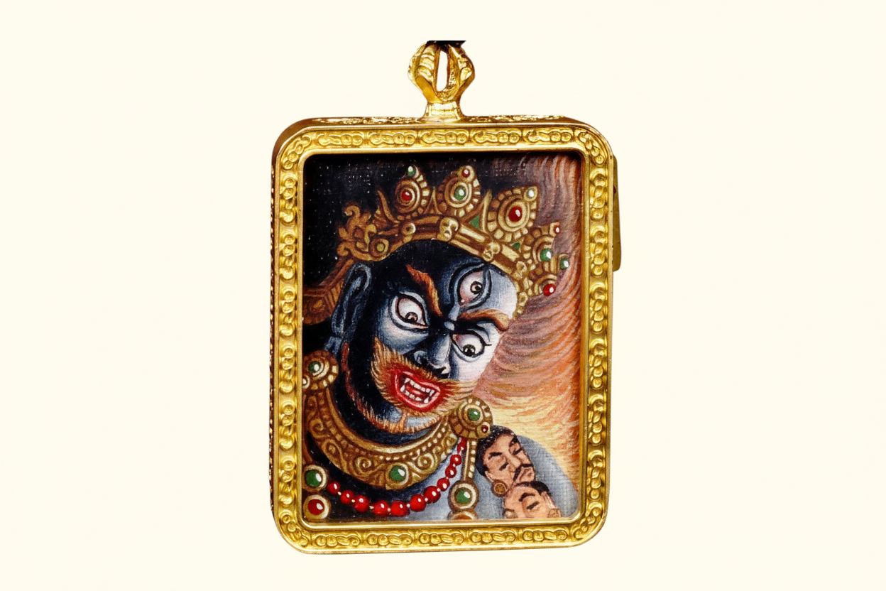 Mahakala protector deity thangka traditional Himalayan art