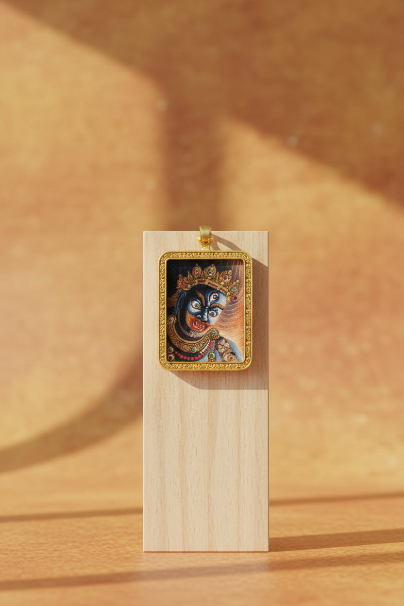 Mahakala protector deity thangka traditional Himalayan art