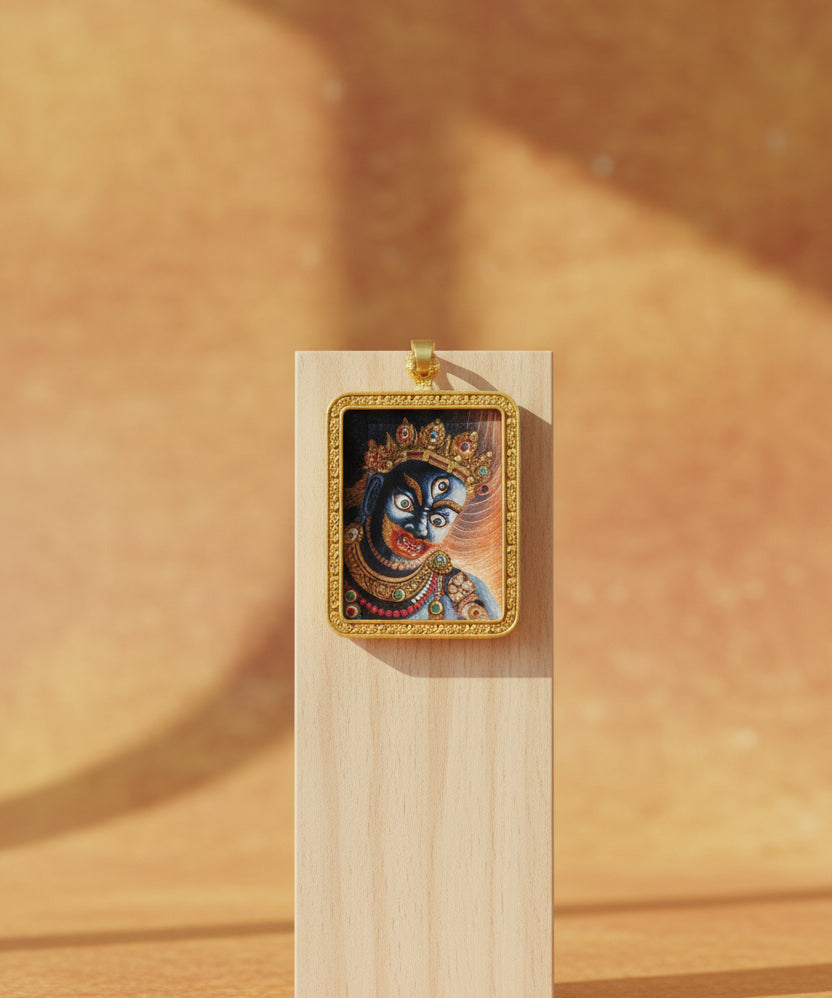Mahakala protector deity thangka traditional Himalayan art