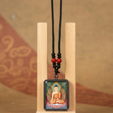 Shakyamuni Buddha thangka, miniature ghau style