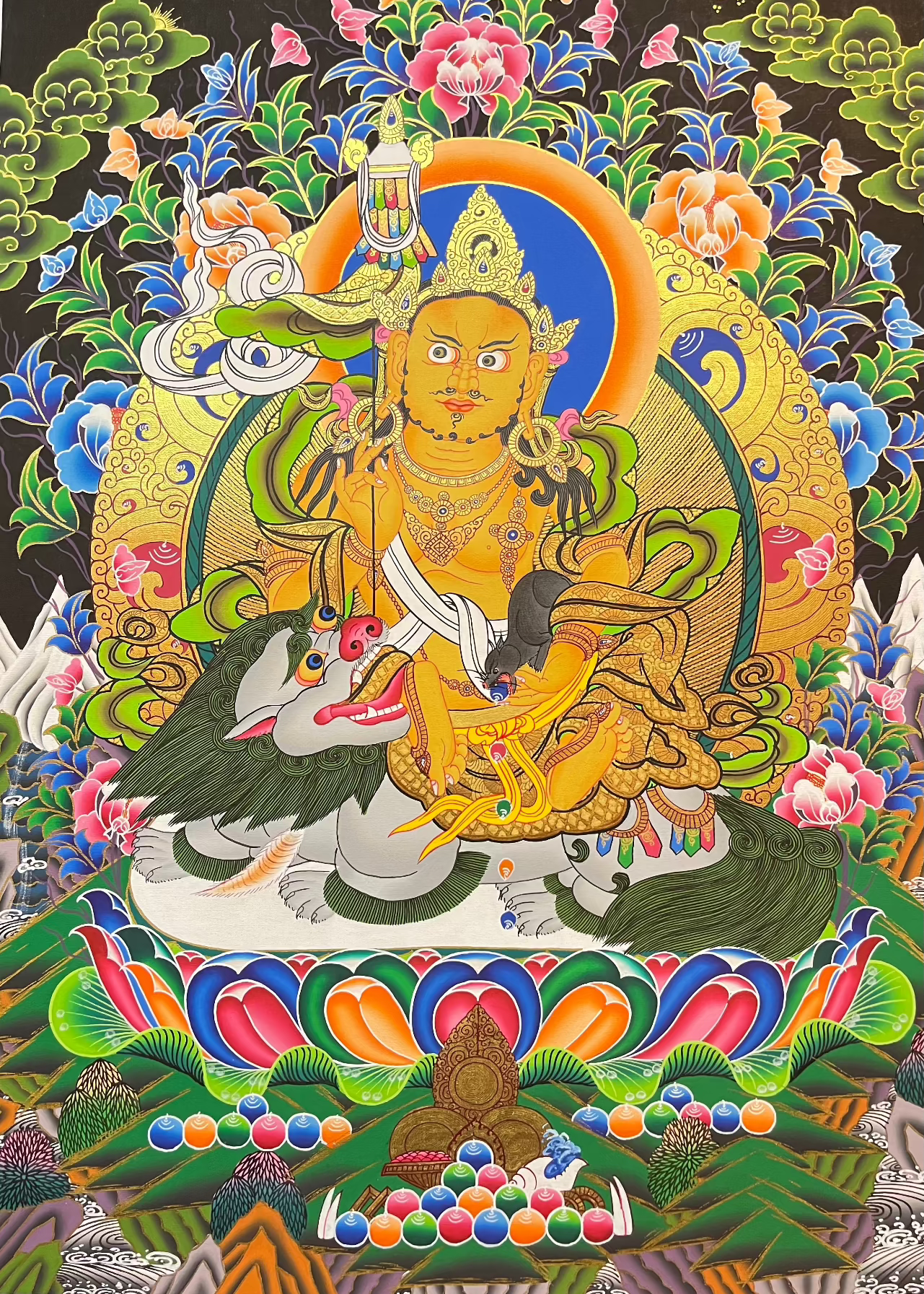 Zambala Thangka - Tibetan Painting