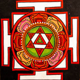 Spiritual Yantra Wall Art for Peace and Protection