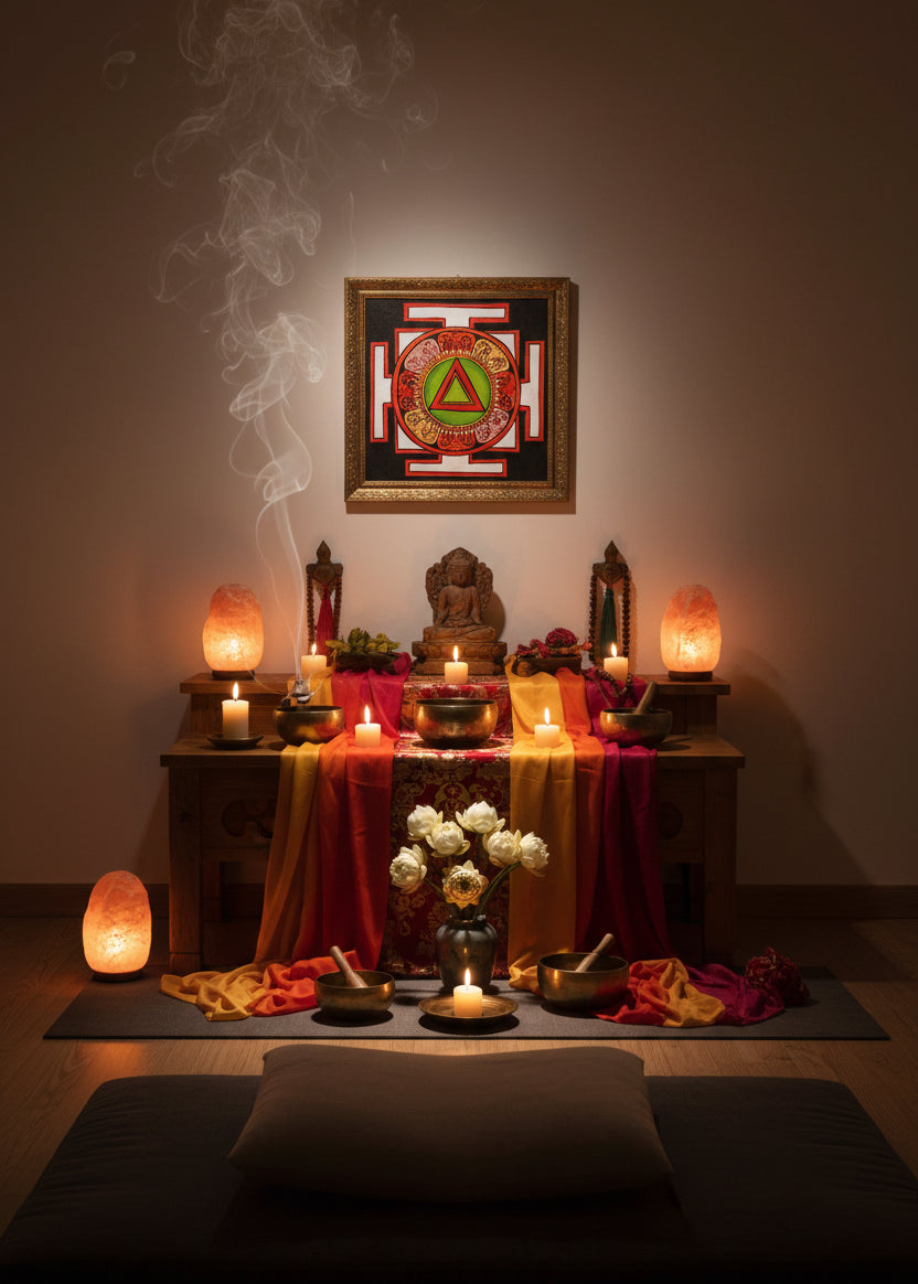 Spiritual Yantra Wall Art for Peace and Protection