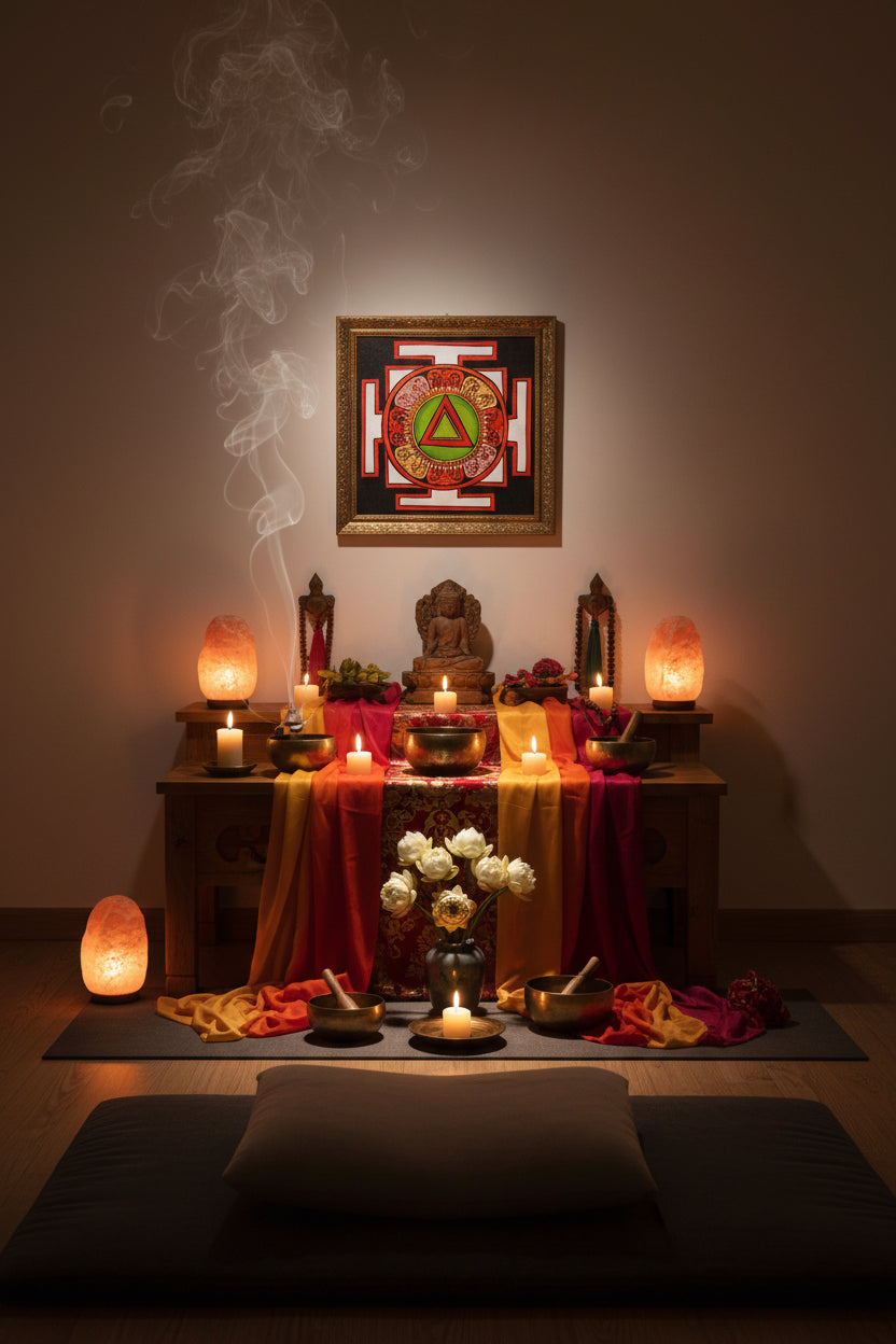 Spiritual Yantra Wall Art for Peace and Protection
