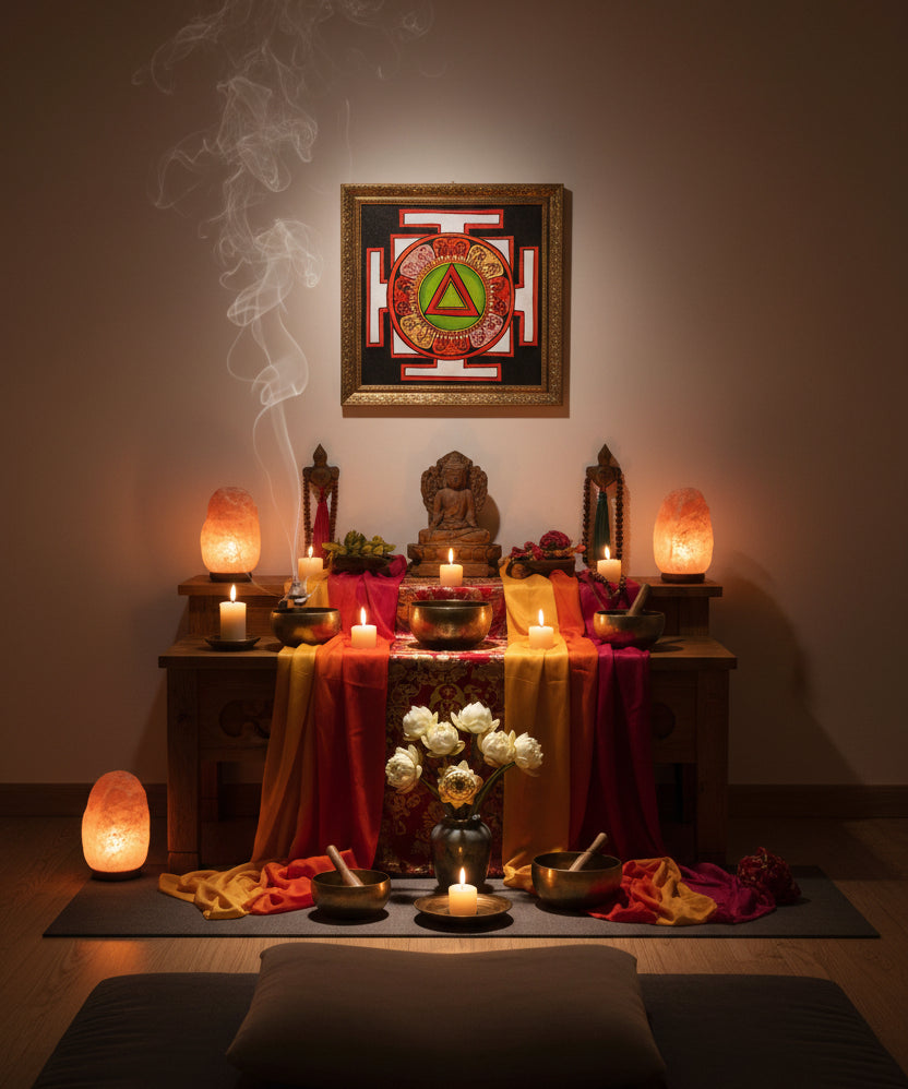 Spiritual Yantra Wall Art for Peace and Protection