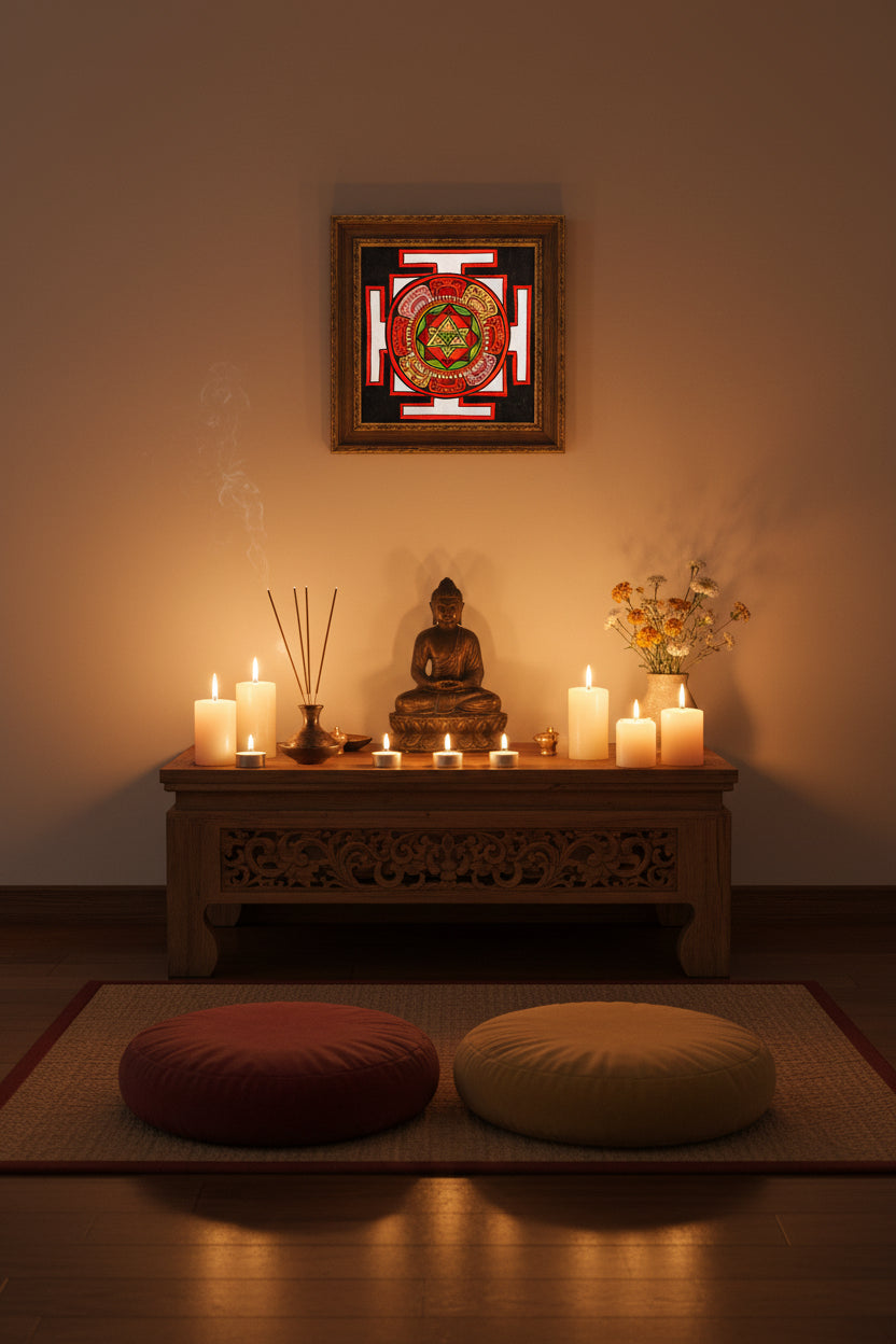 Spiritual Yantra Wall Art for Peace and Protection